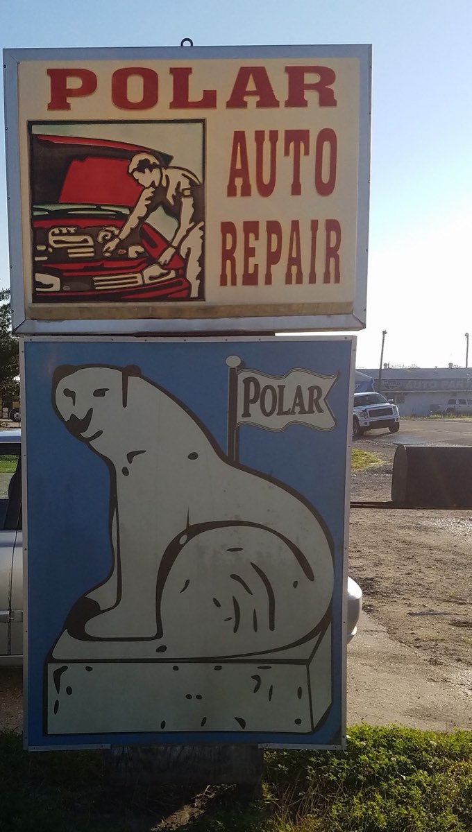 Polar Aut-O-Air, LLC auto repair shop sign